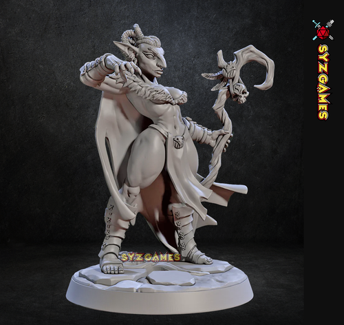 Grenia der Schamane Hobgoblin Pinup Fantasy Miniatur DnD RPG Tabletop Spiel - Bild 1 von 3