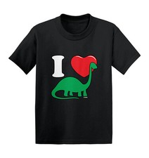 I Love Dinosaurs - Brachiosaurus Dino Heart Kids T-shirt