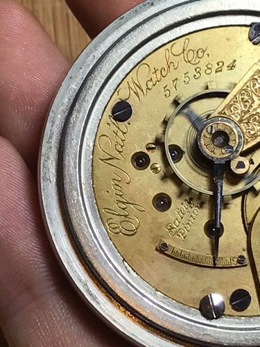 Antique  Elgin 5753824 Pocket Watch WORKS!! - Bild 5 von 10