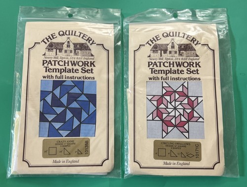 The Quiltery Patchwork Template Sets With Full Instructions-(LOT Of 2) - Picture 1 of 2