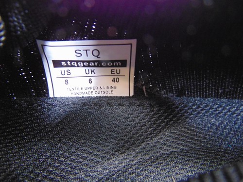 STQ Womens Fashion Comfort Sneaker Black Knit Walk Shoes Size 8.0 M Slip On, NEW - Picture 12 of 12