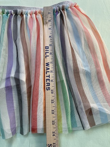 TARGET PRIDE 2023 Tutu Jersey Skort rainbow Skirt Pastel Stripe L 10 12 kids - Picture 5 of 9