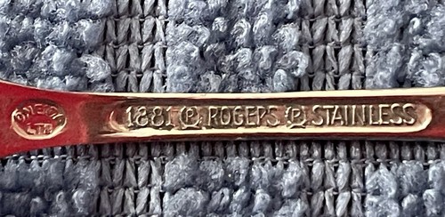 ONEIDA Ltd SPANISH COURT Set of 6 Teaspoons Stainless 1881 Rogers 6 1/8" - Picture 3 of 3