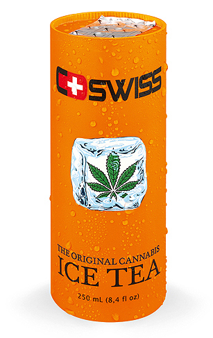 C-Swiss Original Cannabis Ice Tea Eistee ohne THC Softdrinks Getränke 250ml - Bild 1 von 3
