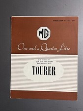Brochure dépliant vente publicitaire showroom MG Tourer 1948 - RARE génial XLNT