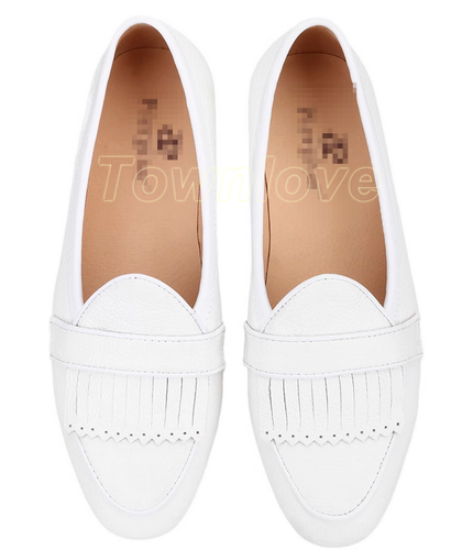 Zapatos de vestir de cuero con flecos y puntera redonda británicos para hombre - Imagen 10 de 25
