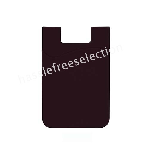 Silicone Mobile Phone Back Card Holder Wallet 3M Stick On Adhesive Cash Pocket - Picture 5 of 19