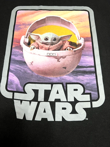NWOT Men's STAR WARS Grogu BabyYoda in Pod Mandalorian T-Shirt Size X-Large NEW - Picture 2 of 6