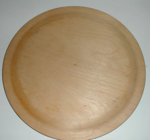 Hand Painted Wooden Red Strawberry White Flower Blossom 12" Platter Plate Tray - Picture 2 of 5