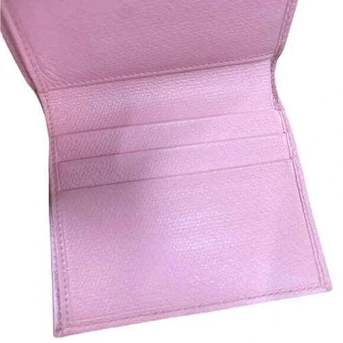 Portafoglio corto Chanel CC logo rosa caviale Sevruga - Foto 9 di 9
