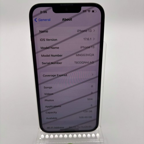 Unlocked Apple iPhone 13 128GB GREEN MNGG3VC/A - Photo 3 sur 10