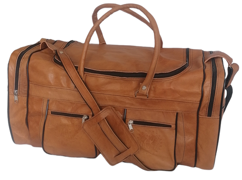 Echte Leder Tasche 60x32 Sporttasche Gym Reisetasche Weekender Seesack Urlaub - Bild 3 von 3
