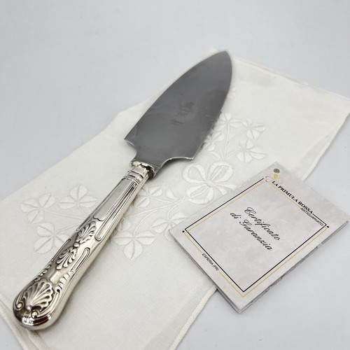 Antica Paletta dolce in argento sheffield posata da tavola per dessert torta - Foto 1 di 7