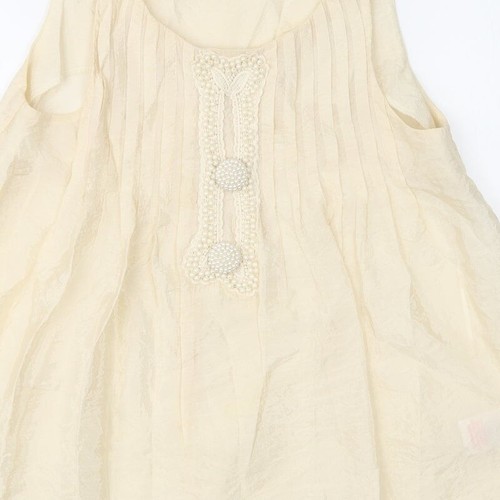 River Island Womens Ivory Viscose BlendBlouse Size 8 - Picture 10 of 12