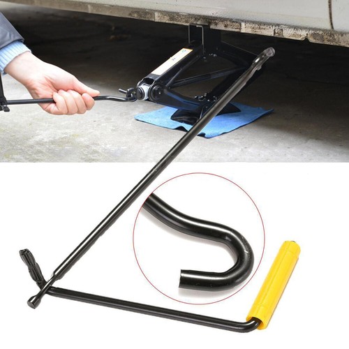 Car Steel Garage Tire Wheel Lug Wrench Crank Handle Lift Tool for Scissor Jack - Picture 2 of 12