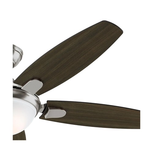 Ceiling Fan With Light Contempo Nickel Living Room Fan with Remote Control - Picture 5 of 7