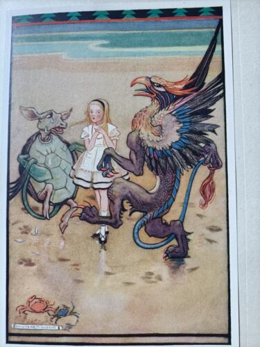Alice In Wonderland Lewis Carroll Centenary Edn 1932, Illus. Gwynedd M. Hudson - Picture 2 of 14