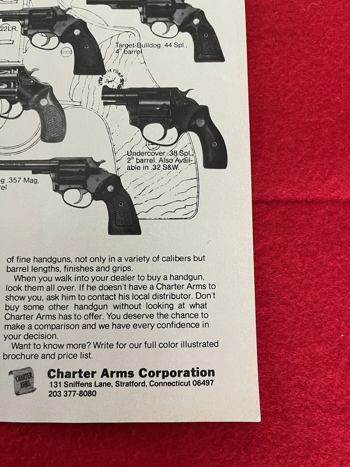 Vintage 1978 Charter Arms .38 Special Print Ad - Image 2 of 4