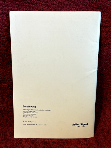 BENDIX/KING RDS 81/82 DIGITAL WEATHER RADAR PILOT'S GUIDE - Picture 2 of 6