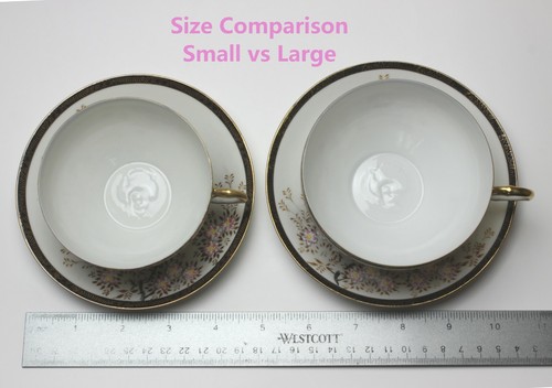 Sakura Cherry Blossom Lithophane Geisha Porcelain Cup and Saucer NEW Japan - Picture 11 of 57