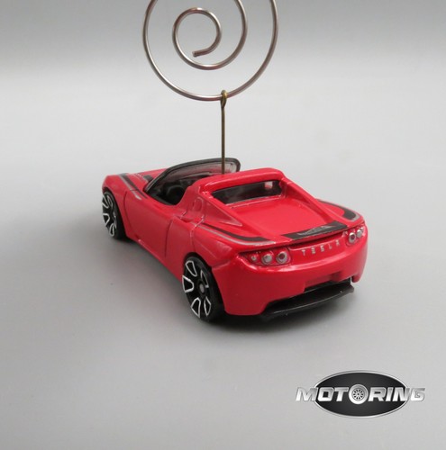 2008 '08 Tesla Roadster Red Convertible Car Rare Christmas Tree Ornament Diecast - 第 6/6 張圖片