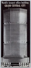 Worlds Largest Office Building Grand Central City James Landauer Ad Postcard