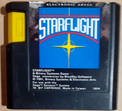 Starflight nur Cartridge (Sega Genesis, 1991) sehr guter Zustand getestet - Bild 1 von 2
