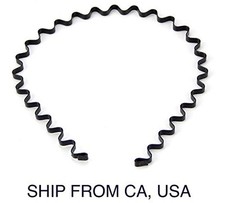 Skque New Wavy Metal Sports Men's Women's Hair Hoop Band Headband