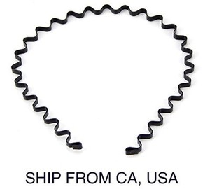 Skque New Wavy Metal Sports Men's Women's Hair Hoop Band Headband