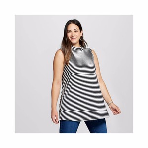 nwt ava viv plus size mock turtleneck tunic tank top knit black plus size mock turtleneck