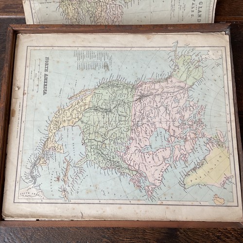 GEORGE PHILIP & SON LONDON ANTIQUE 19THC PUZZLE MAP CUBES & MAPS IN ORIGINAL BOX - Picture 15 of 18
