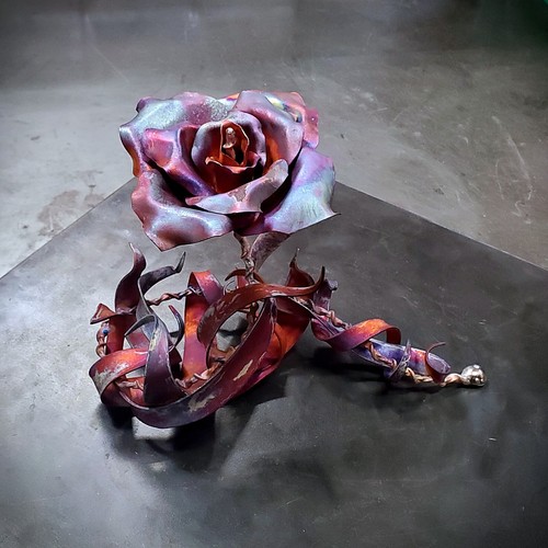 Copper Rose Thank You #1837 7th Anniversary Valentine's Mother's Day Christmas - Picture 12 of 14