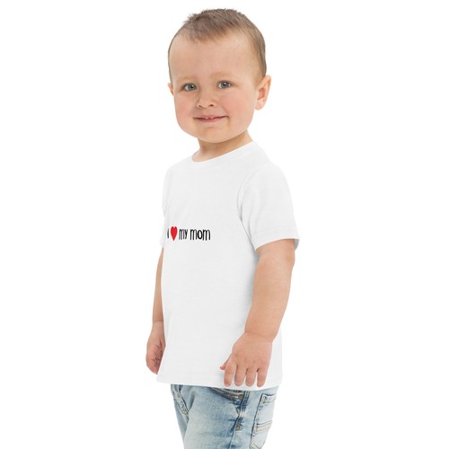 I love Mom Toddler jersey t-shirt - Picture 4 of 13