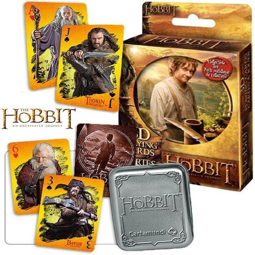 The Hobbit 3D Lenticular Playing Cards Deck in Collectible Cartamundi Tin NEW/NM - Picture 9 of 9