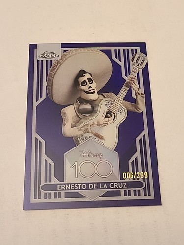 2023 Topps Chrome Disney 100 Viola /299 Ernesto De La Cruz 63 - Coco