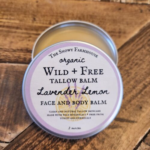 Tallow Moisturizer for Skin + Lips, Lavender Lemon, Tallow Balm, Tallow Cream - Picture 2 of 14