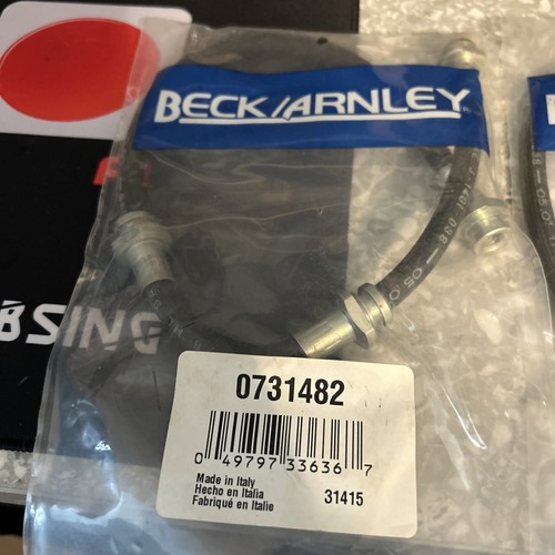 Brake Hydraulic Hose Beck/Arnley 073-1482 fits 90-96 Nissan 300ZX set of 2 - Picture 3 of 6