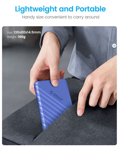 ORICO USB3.0 to SATA III 2.5'' External Hard Drive Enclosure for 7&9.5mm HDD/SSD - Picture 6 of 7