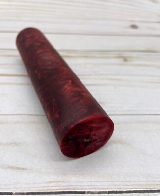 CRAZYFIBER RED PEARL 33mm x 6'' ROD FOR PENS, BEADS, JEWELRY, DUCK CALLS