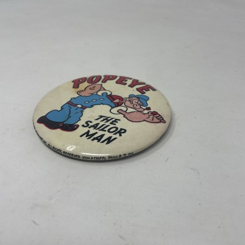 Vintage Popeye The Sailor Man Button Pinback King Features Syndicate 3,5" - Bild 5 von 8