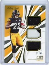 2021 Panini Immaculate Collection Rookie Triple Patch #ITJ-NH Najee Harris 35/49