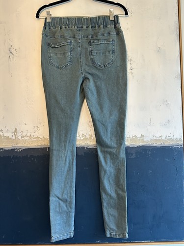 Pantalones de mezclilla elásticos al tobillo con caballete desgastado moto talla S para mujer - Imagen 3 de 6