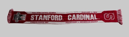 2014 Stanford Cardinal 100th Rose Bowl Game NCAA Scarf! Good Condition! - Picture 2 of 2