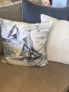 pillow barn nautical sail stripe coastal pottery boat christmas