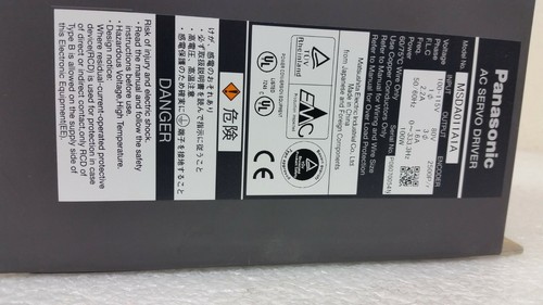 PANASONIC AC SERVO DRIVER MOTOR MSDA011A1A TESTED - Picture 2 of 2