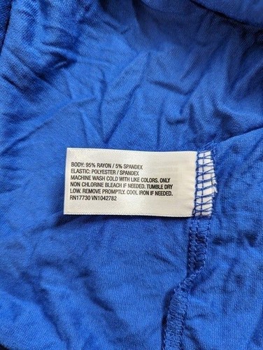 Camiseta sin mangas Isabel Maternity Tie Strap azul pequeña - Imagen 4 de 5