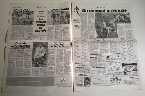 L'EQUIPE N°13.607 du 03/02/1990 - La grande empoignade (Fra-Ang)/ Le foot repart - Picture 2 of 6