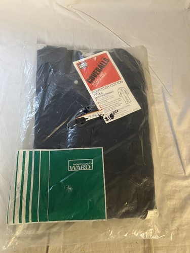 De Colección Nuevo de Lote Antiguo Montgomery Ward Wards Mejores Monos 48R 48 R Unión Sanforizada Hecho en EE. UU. - Imagen 1 de 6