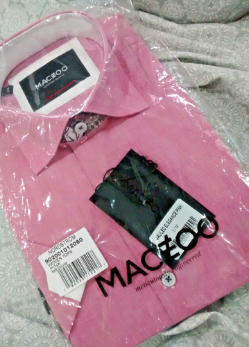 Neu mit Etikett Maceoo Herrengröße 4 (Large) kurzärmliges Button-Down-Hemd Galileo Elegance - Bild 6 von 12
