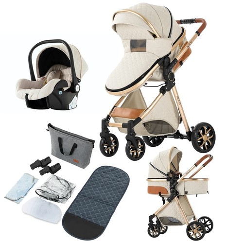 Aluminum Frame Luxurious Baby Stroller 3 in 1 - Picture 6 of 21